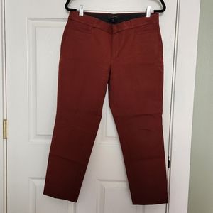 Banana Republic Factory Sloan Crop Trouser in Rust